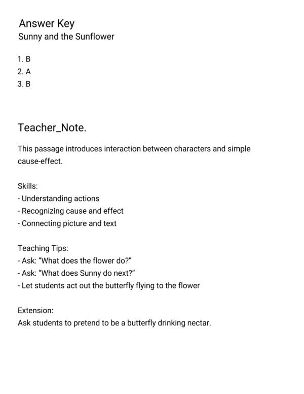 Kindergarten Butterfly Reading Comprehension Worksheets | 5 Stories & Answer Keys
