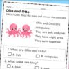TPT603-G8-Secrets in the Windmill Kindergarten Octopus Reading Comprehension Worksheets | 5 Stories & Answer Keys