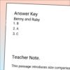 Benny and Ruby Reading Comprehension Worksheets | 5 Short Stories & Answer Keys