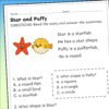 TPT603-G8-Secrets in the Windmill Star and Puffy Reading Comprehension Worksheets | K–1
