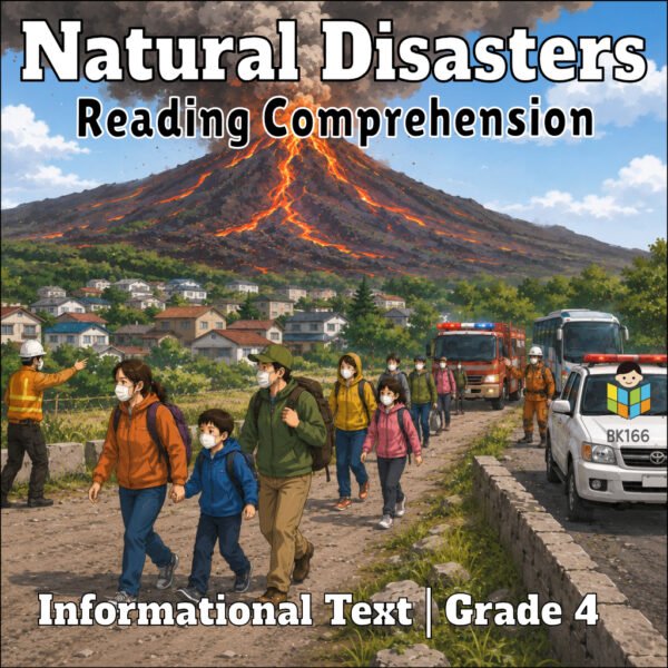 TPT603-G8-Secrets in the Windmill 4th Grade Natural Disasters Reading Comprehension Worksheets | 10 Passages & Answer Keys