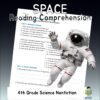 4th Grade Space Reading Comprehension Worksheets | 10 Passages & Answer Keys