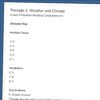 4th Grade Weather and Climate Reading Comprehension Worksheets | 10 Science Passages
