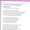 4th Grade School Life Reading Comprehension Passages | Realistic Fiction & Text Evidence