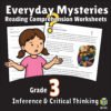 3rd Grade Detective Reading Comprehension Worksheets | Clues, Inference & Conclusions