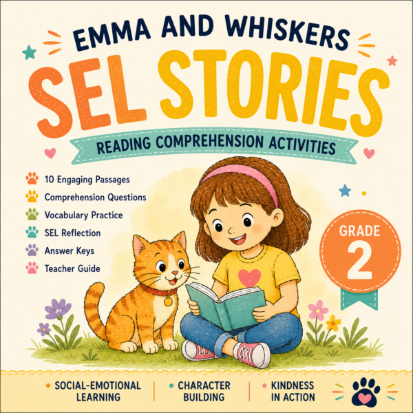 2nd Grade Reading Comprehension & SEL Activities | Kindness, Empathy & Character Skills
