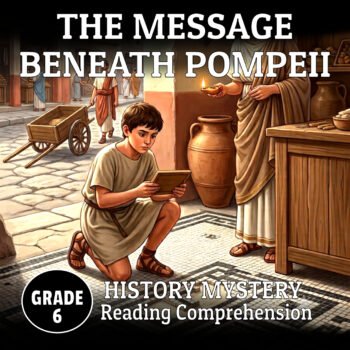 6th Grade Ancient Rome History Mystery Reading Comprehension | Pompeii